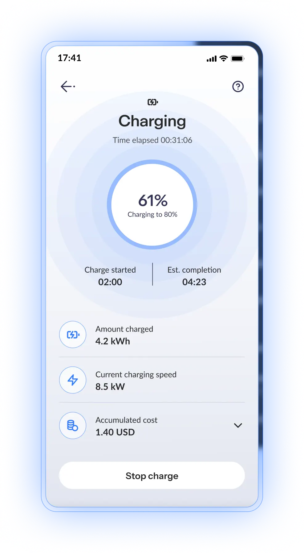EV charging platform - mobile