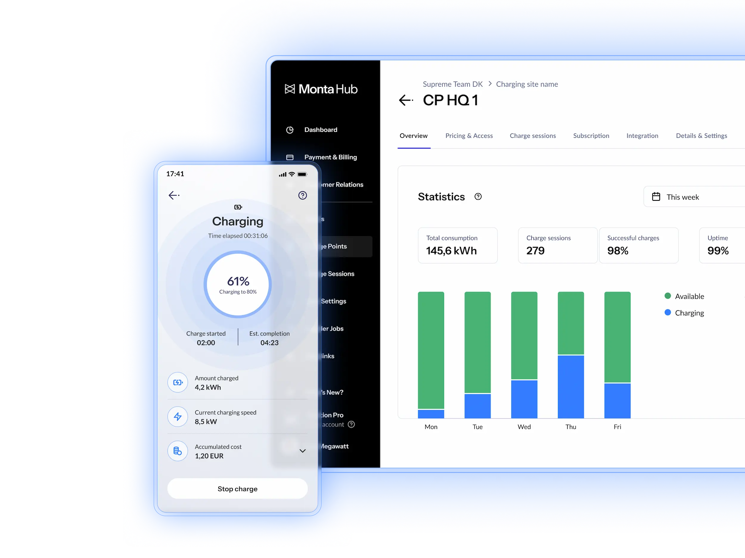 EV charging platform