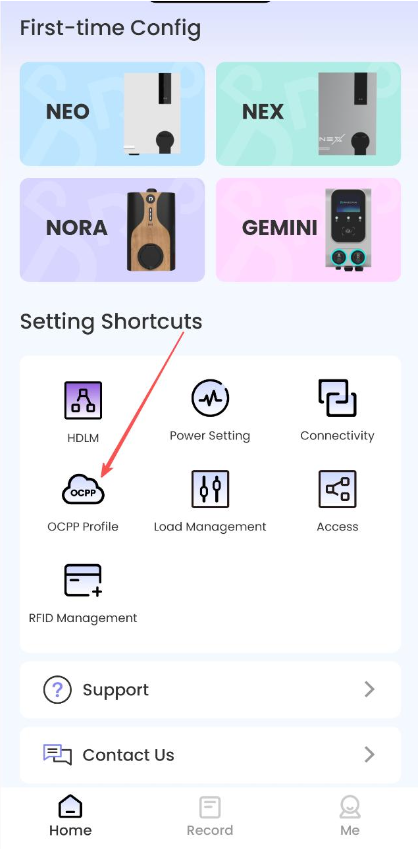 Raedian Gemini Installation Guide 1 User interface screen for the Raedian Gemini Installation Guide, featuring buttons for configuration, settings, and support, with icons and a modern layout.