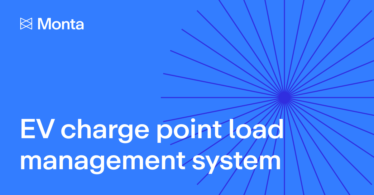 EV charge point load management system