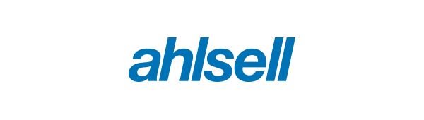 Logotyp för Ahlsell med texten 