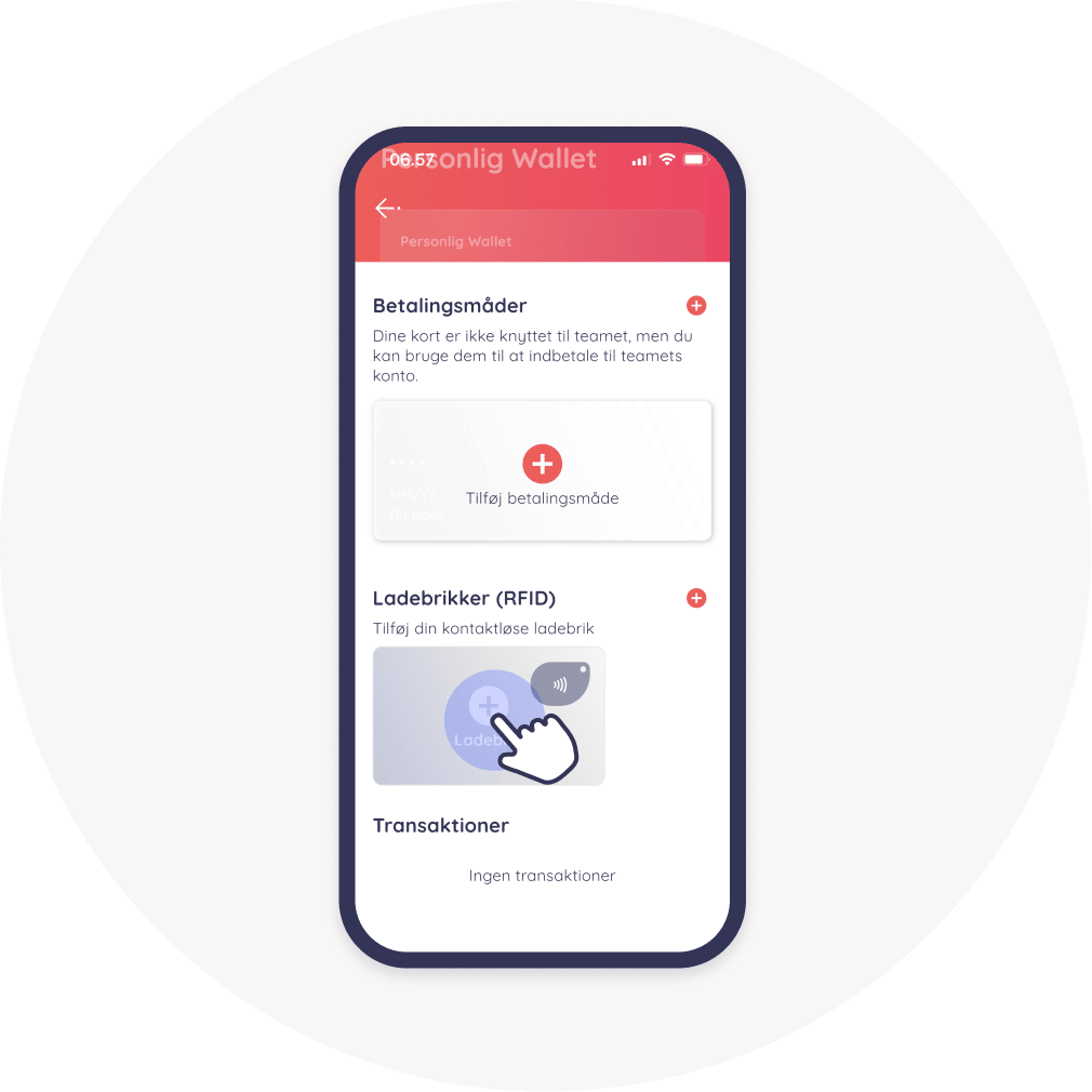 tryk på ladebrikker icon monta app