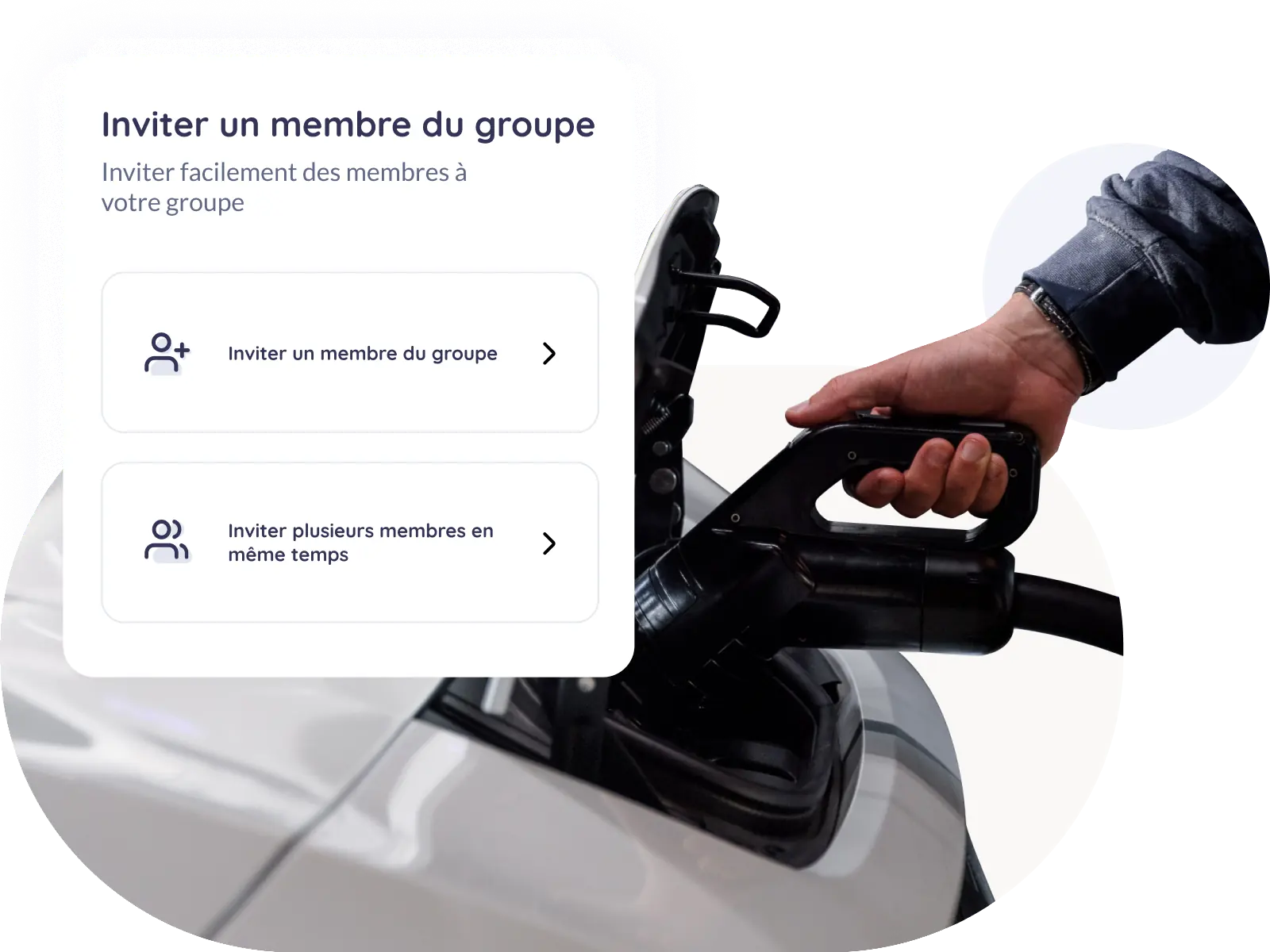 Inviter un membre du groupe