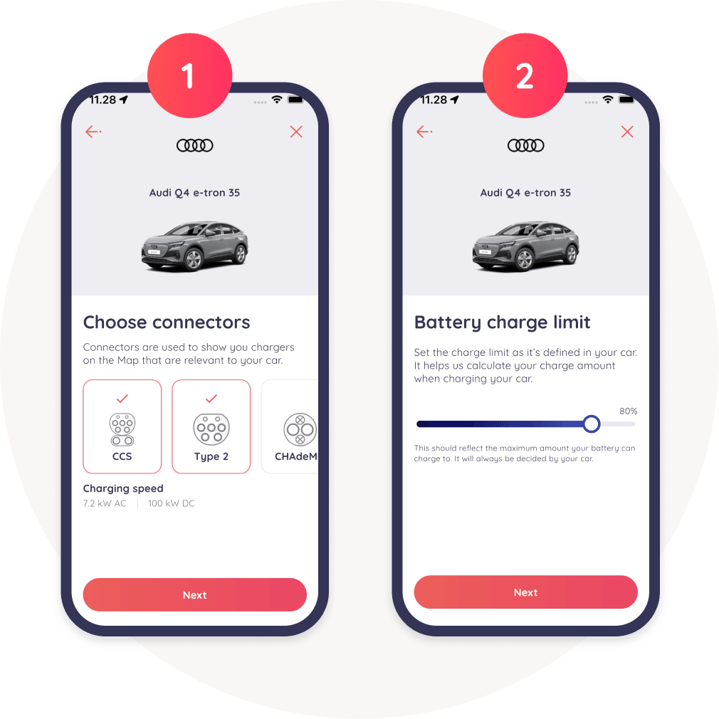 Choose Connectors and battery charge limit