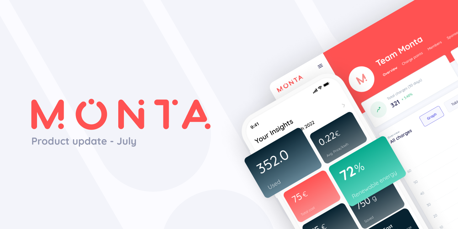 Product update at Monta - July 2022