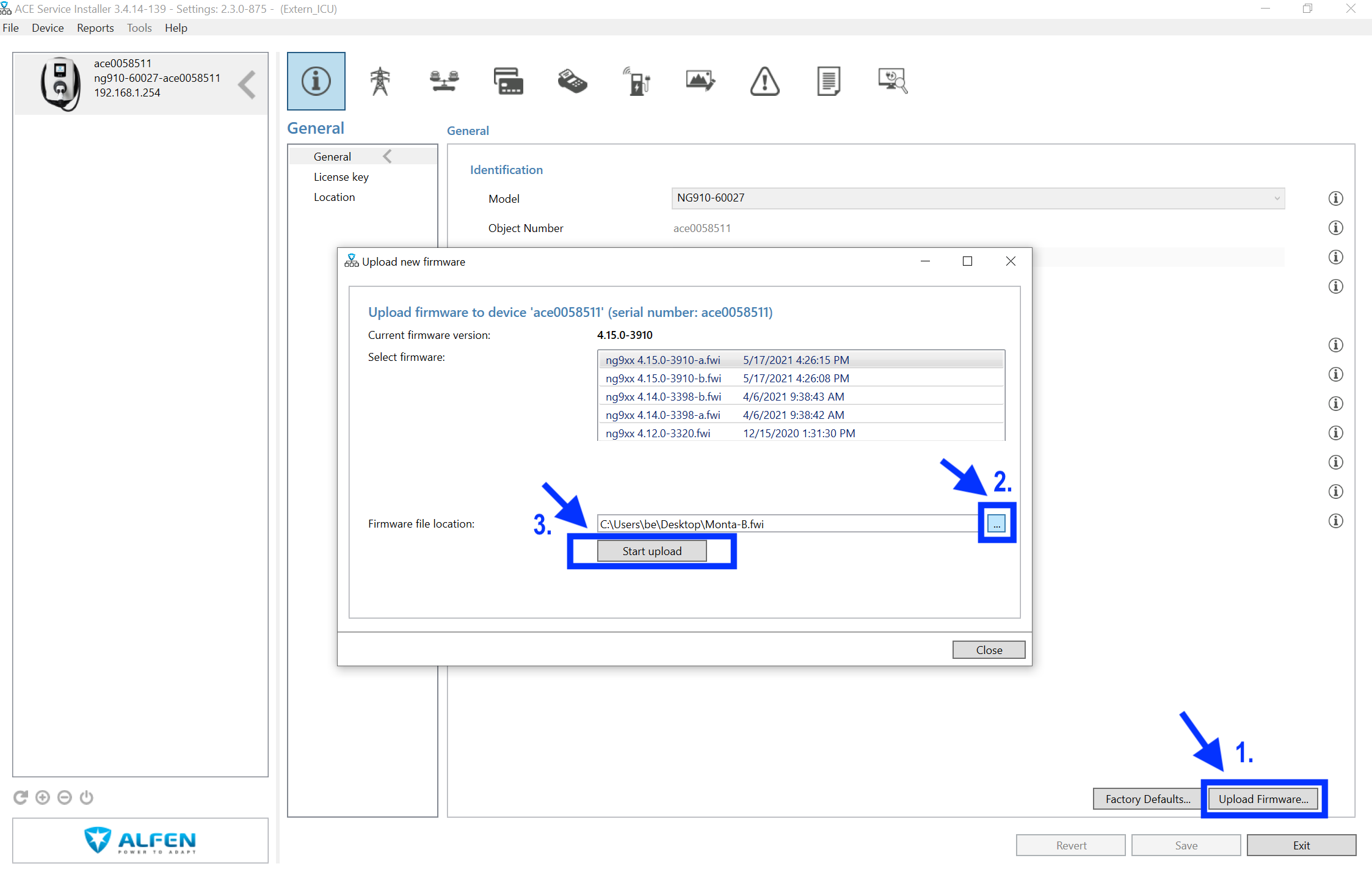 Alfen Integration Guide - Monta Help Center