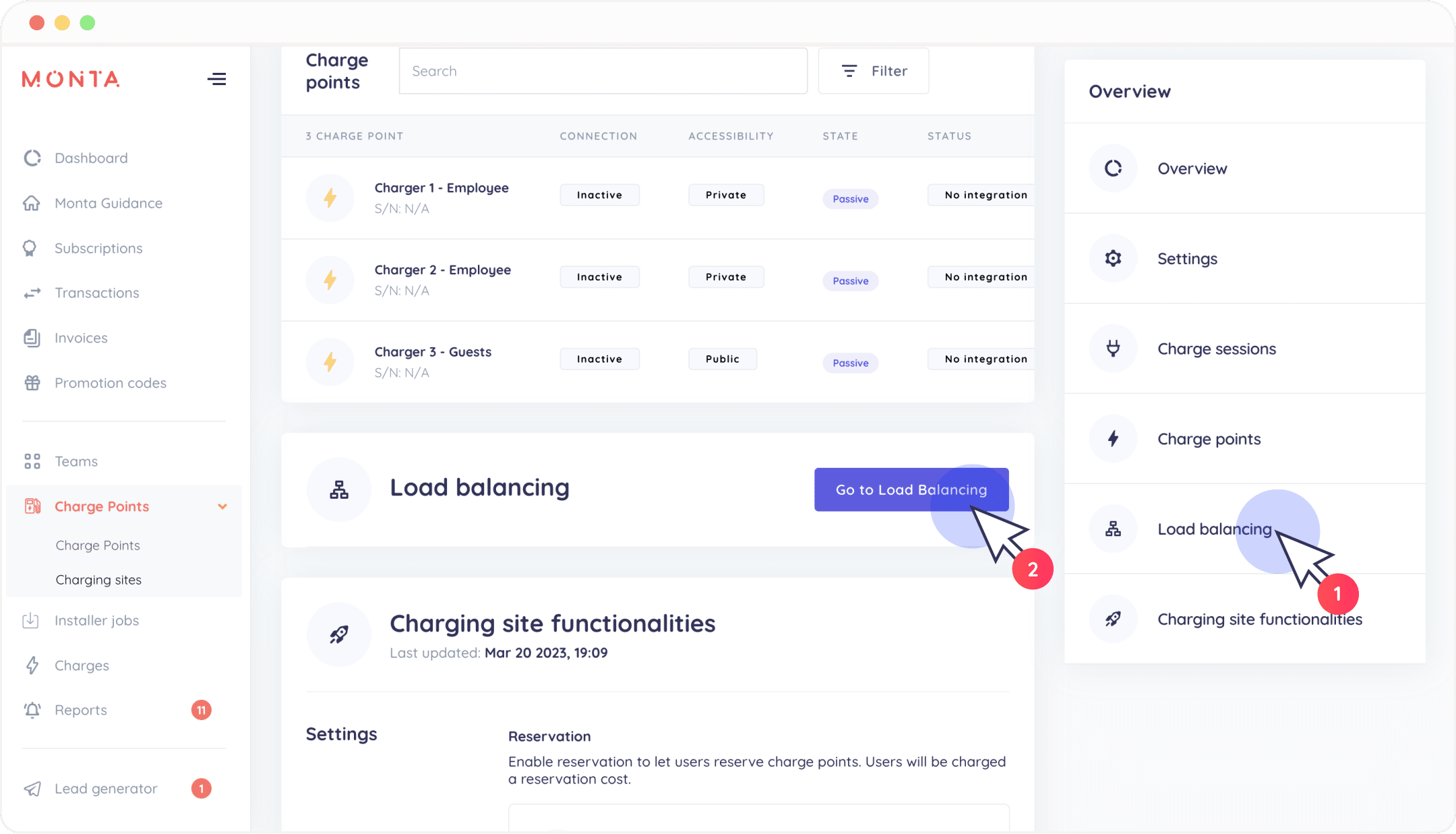 click on load balancing portal