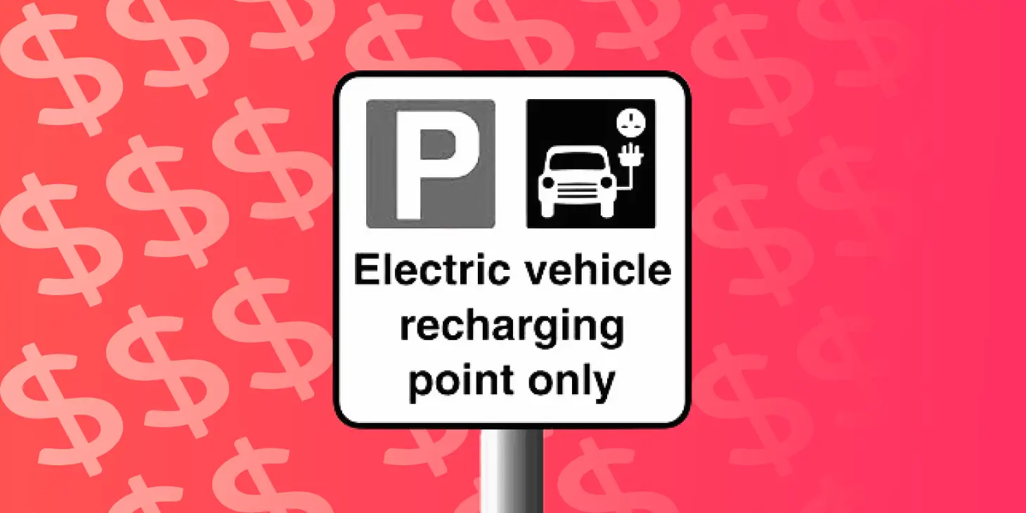 Sing for electric vehicle recharging point