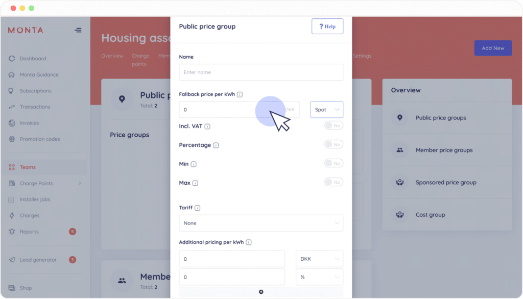 fallback price spot monta portal