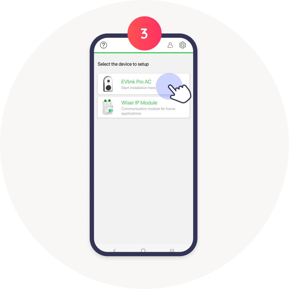 click evlink pro ac schneider app