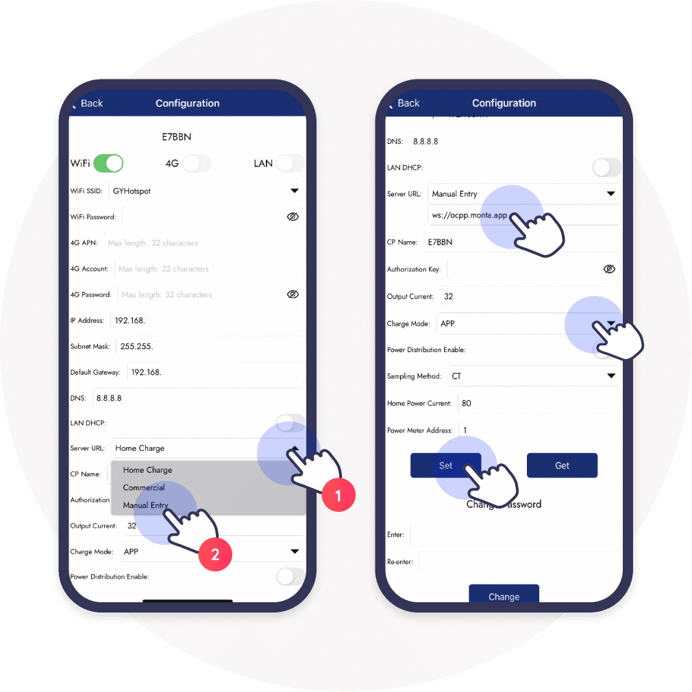 select manual select app synch ev app