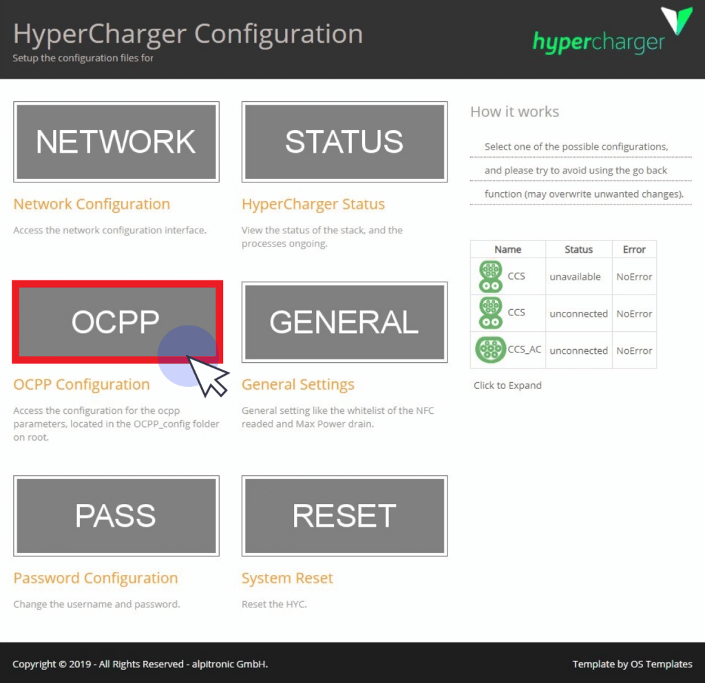 select ocpp alpitronic installation guide