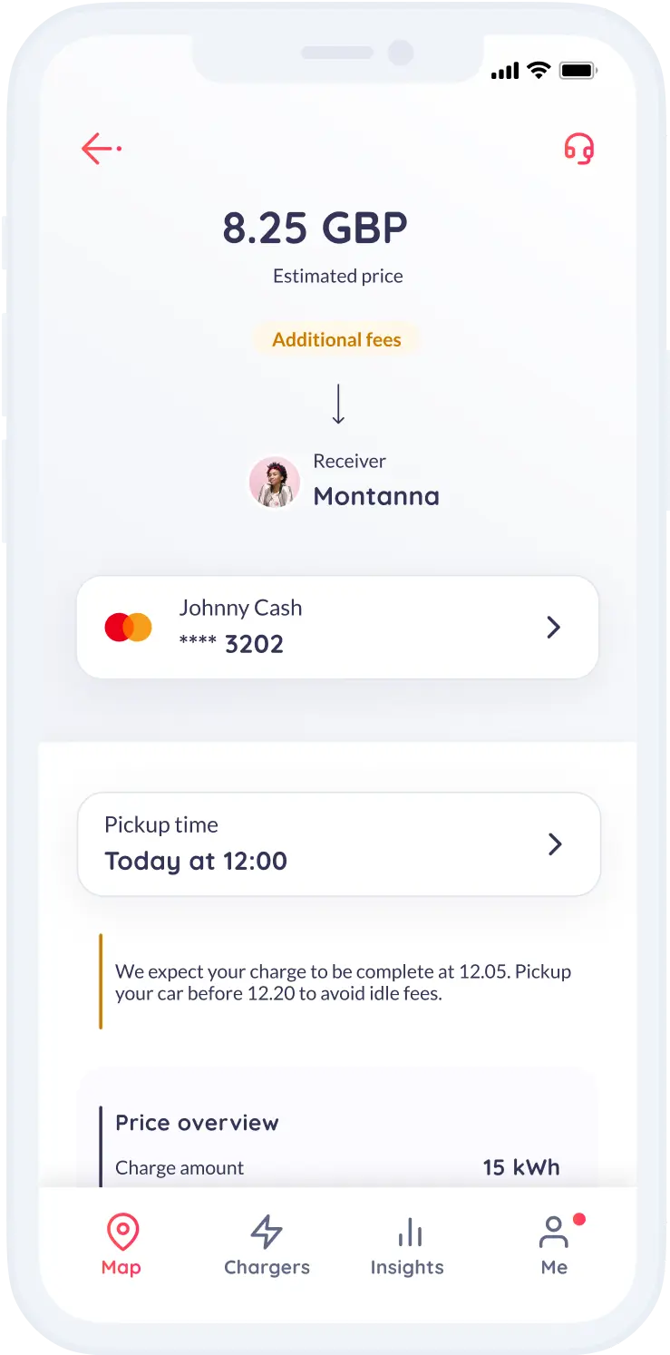 Payment app mockup