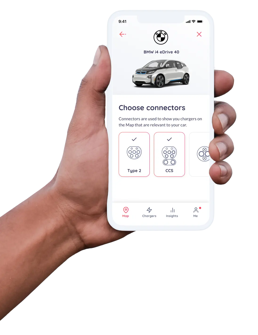 car integration app mockup